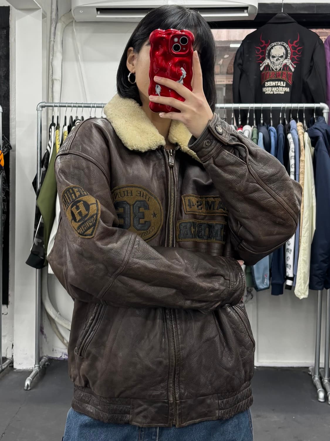 VTG 소가죽 봄버자켓 상품이미지3