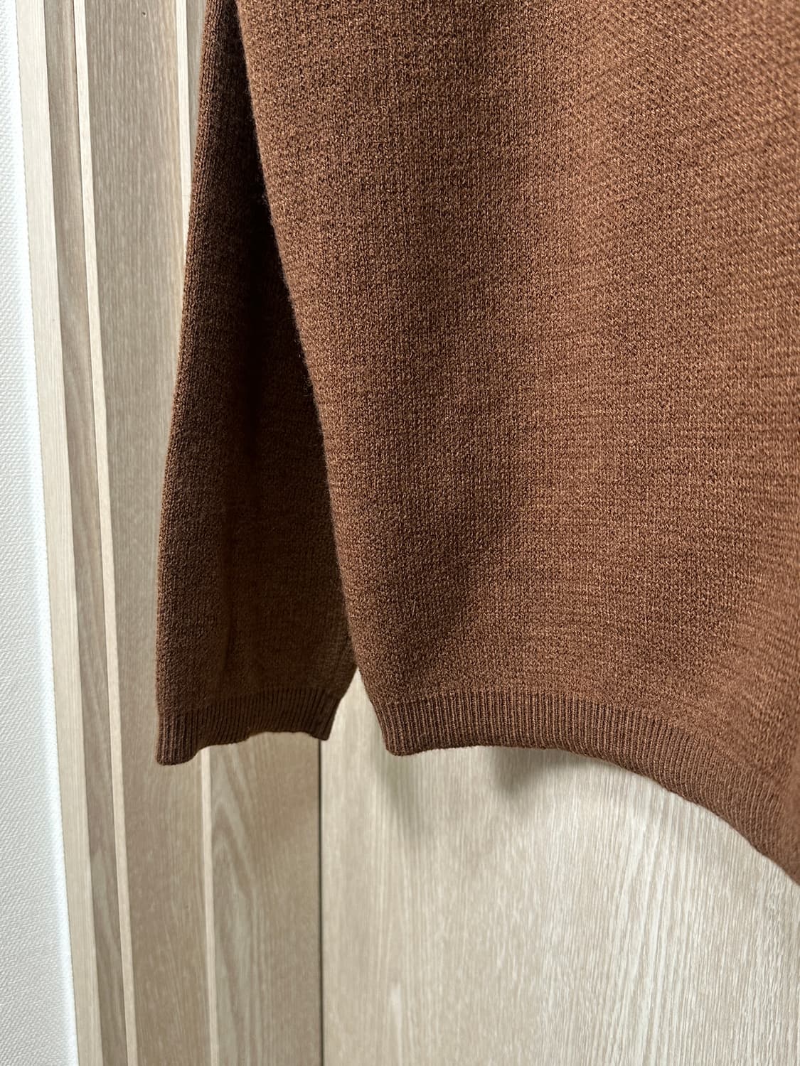 23fw)미시착)쿠어 coor 캐시미어 울 니트 브라운/L 상품이미지4