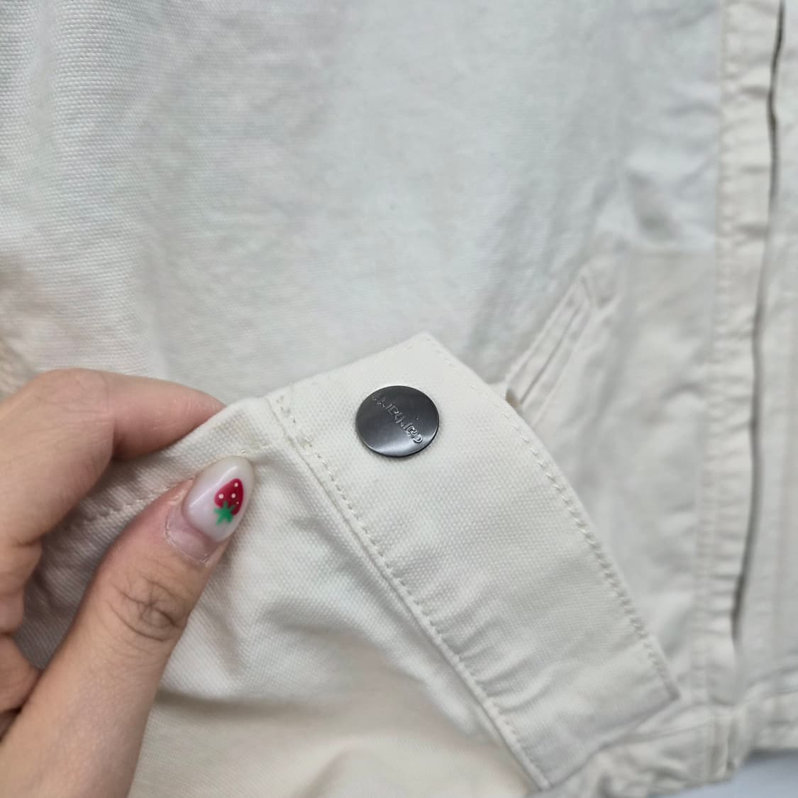 칼하트 아이보리 디트로이트 자켓 여성M 상품이미지5