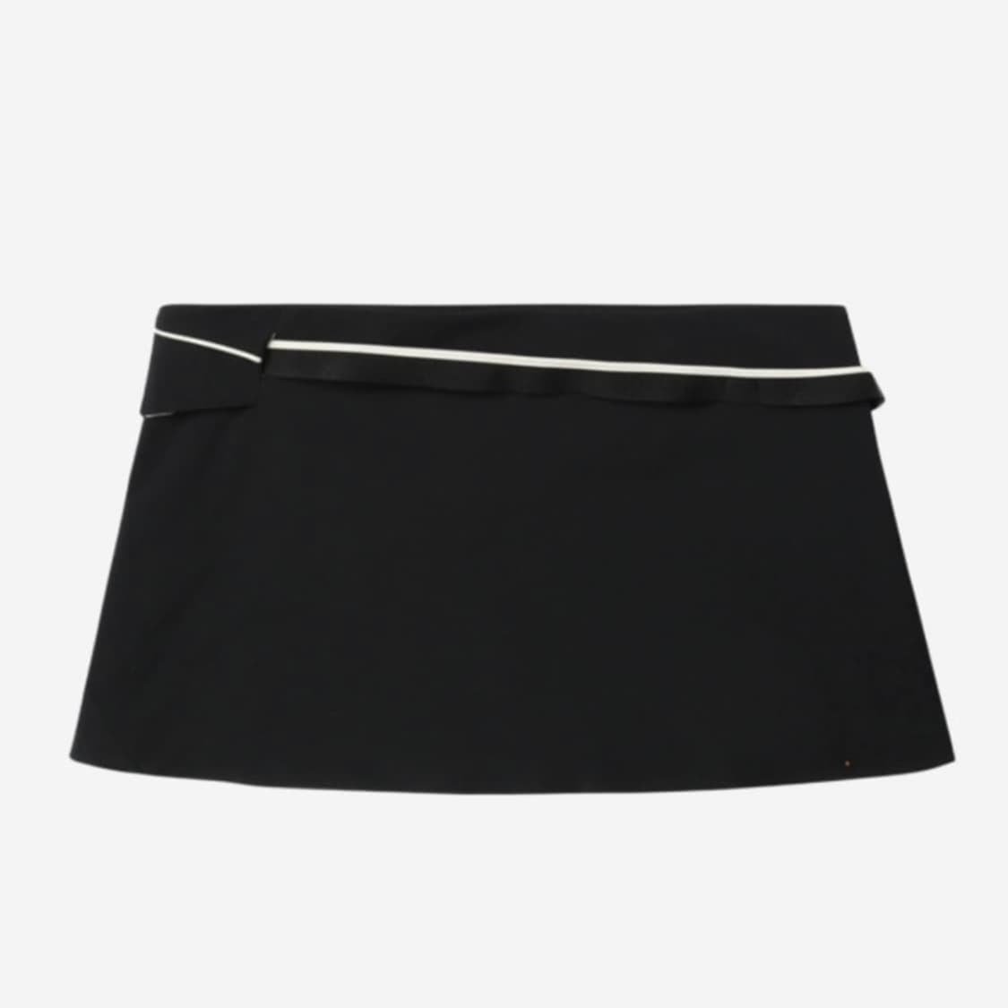 혜인서 Cinched Wrap Skirt 신치드 랩 스커트 블랙 상품이미지2