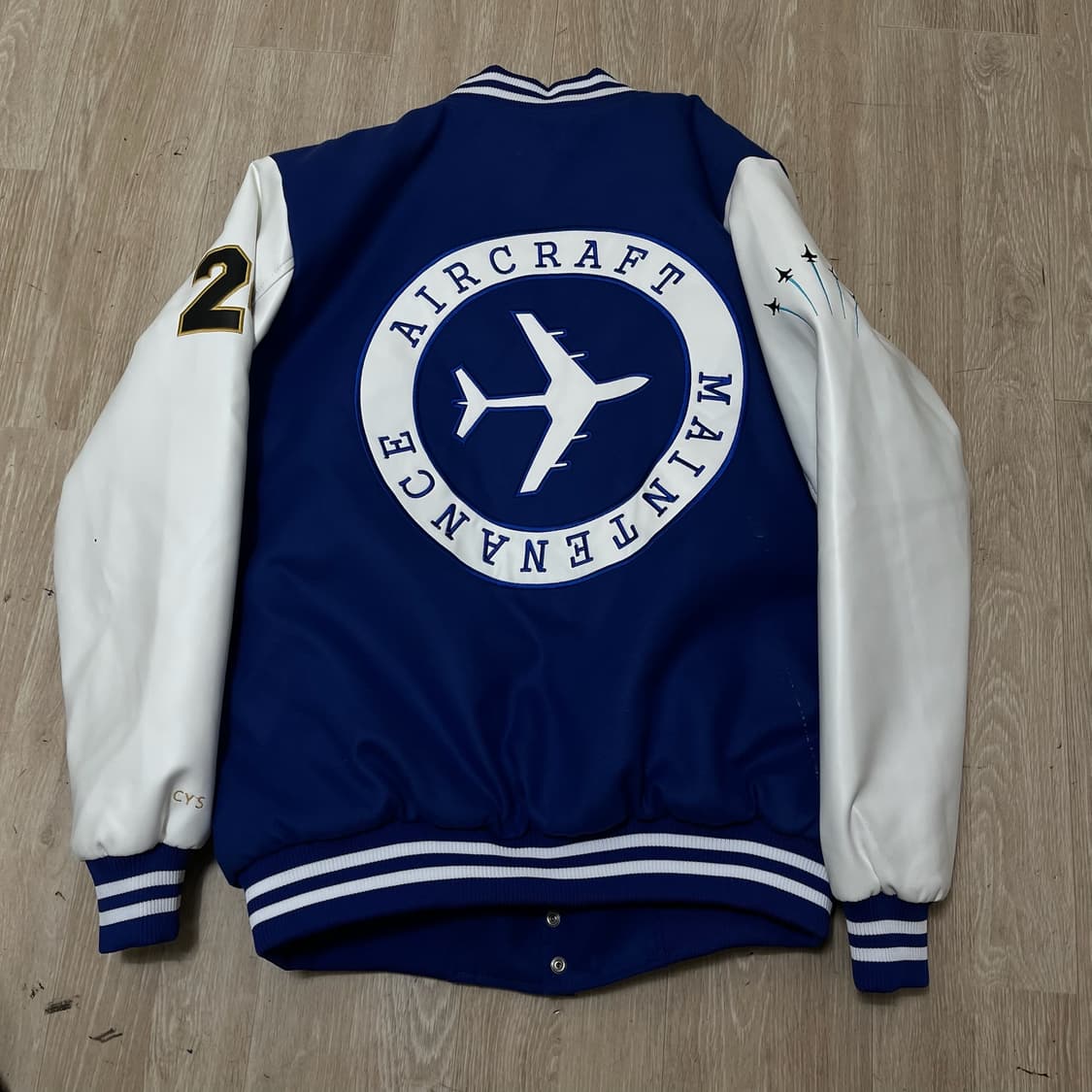 DAME 24 항공 빅로고 야구점퍼 바시티자켓 XL/105  상품이미지6