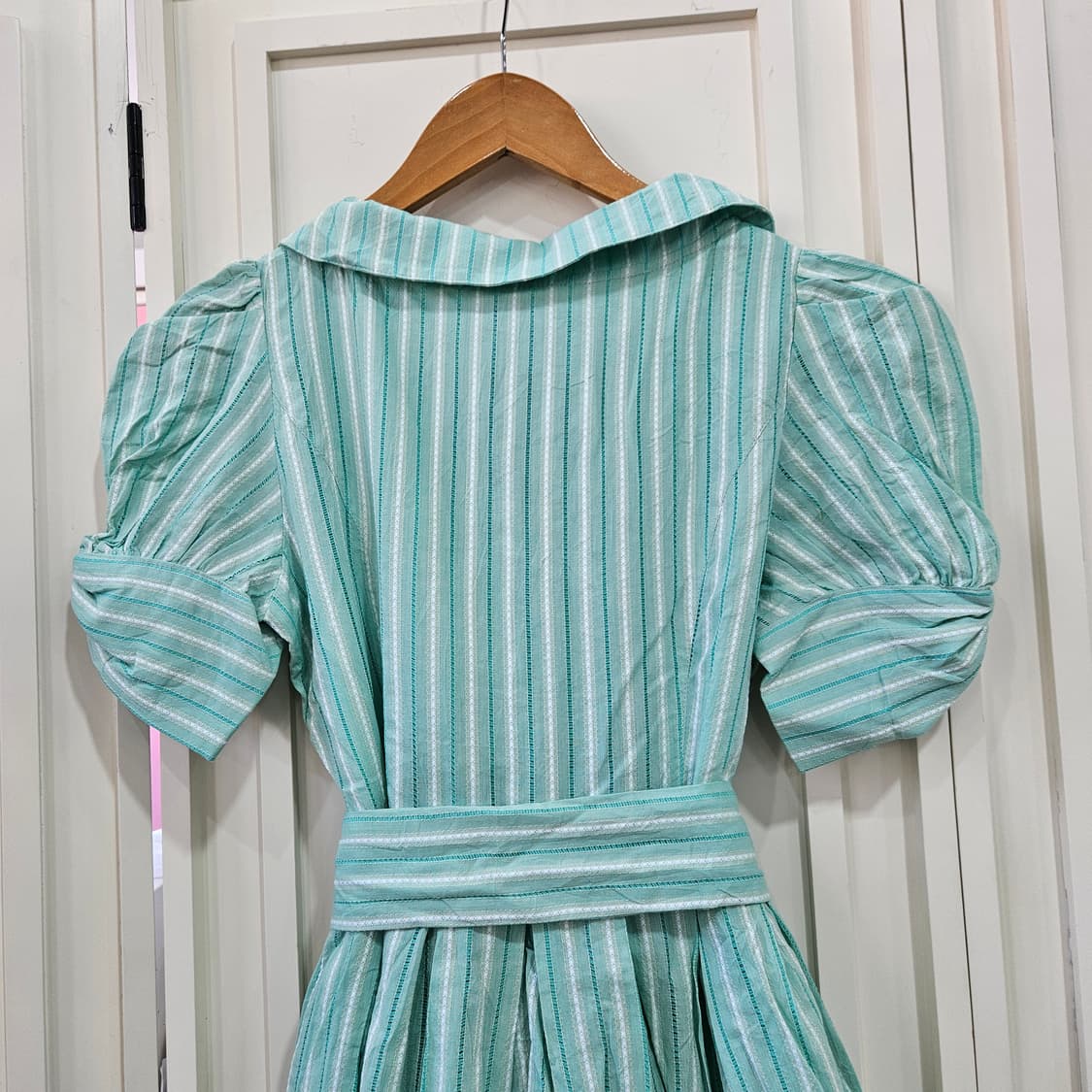 민트 스트라이프 세일러카라 원피스 상품이미지3