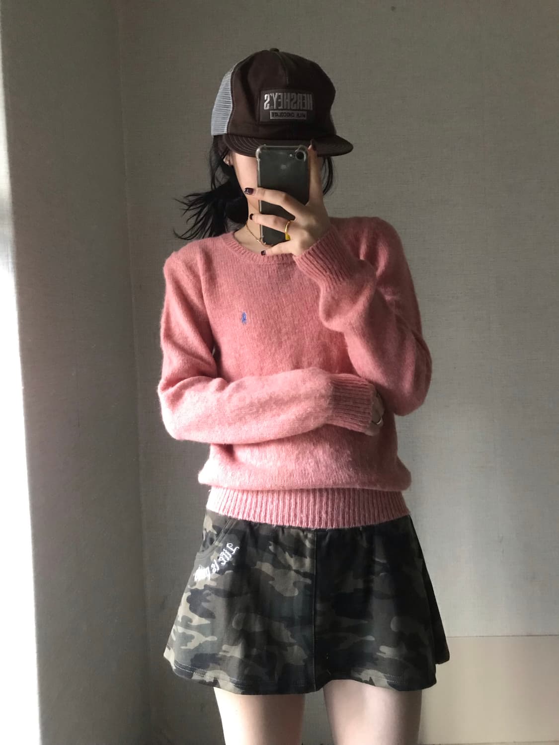 폴로 핑크 니트 상품이미지5