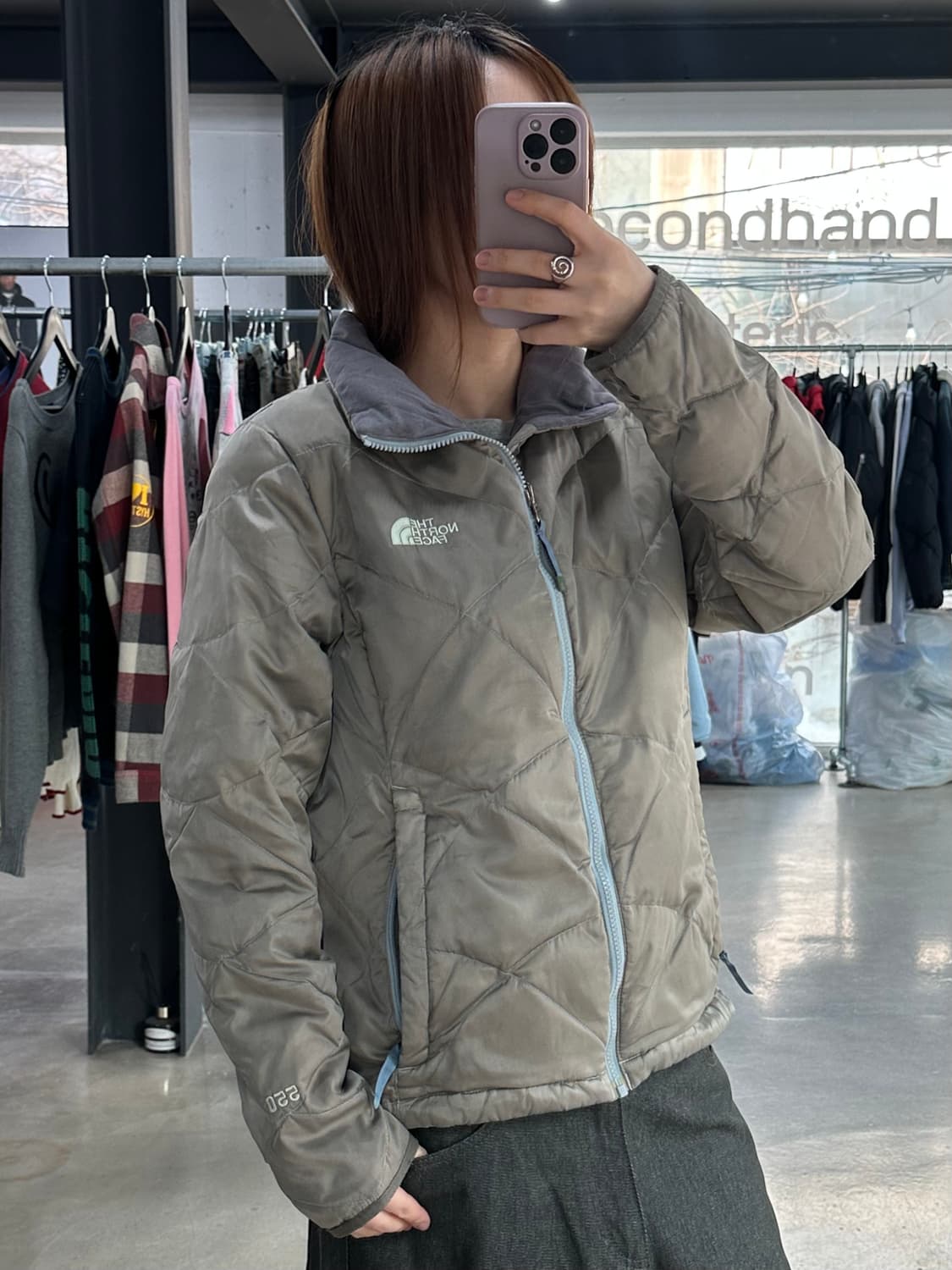 노스페이스 퀼티드 550 구스다운 패딩 자켓 상품이미지2