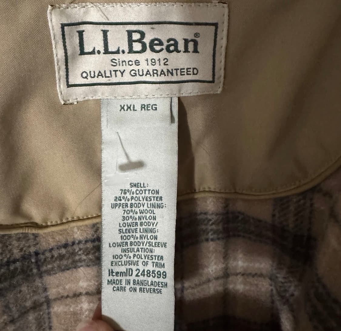 [미국배송] 엘엘빈 빈티지 신슐레이트 롱파카 2XL  상품이미지5