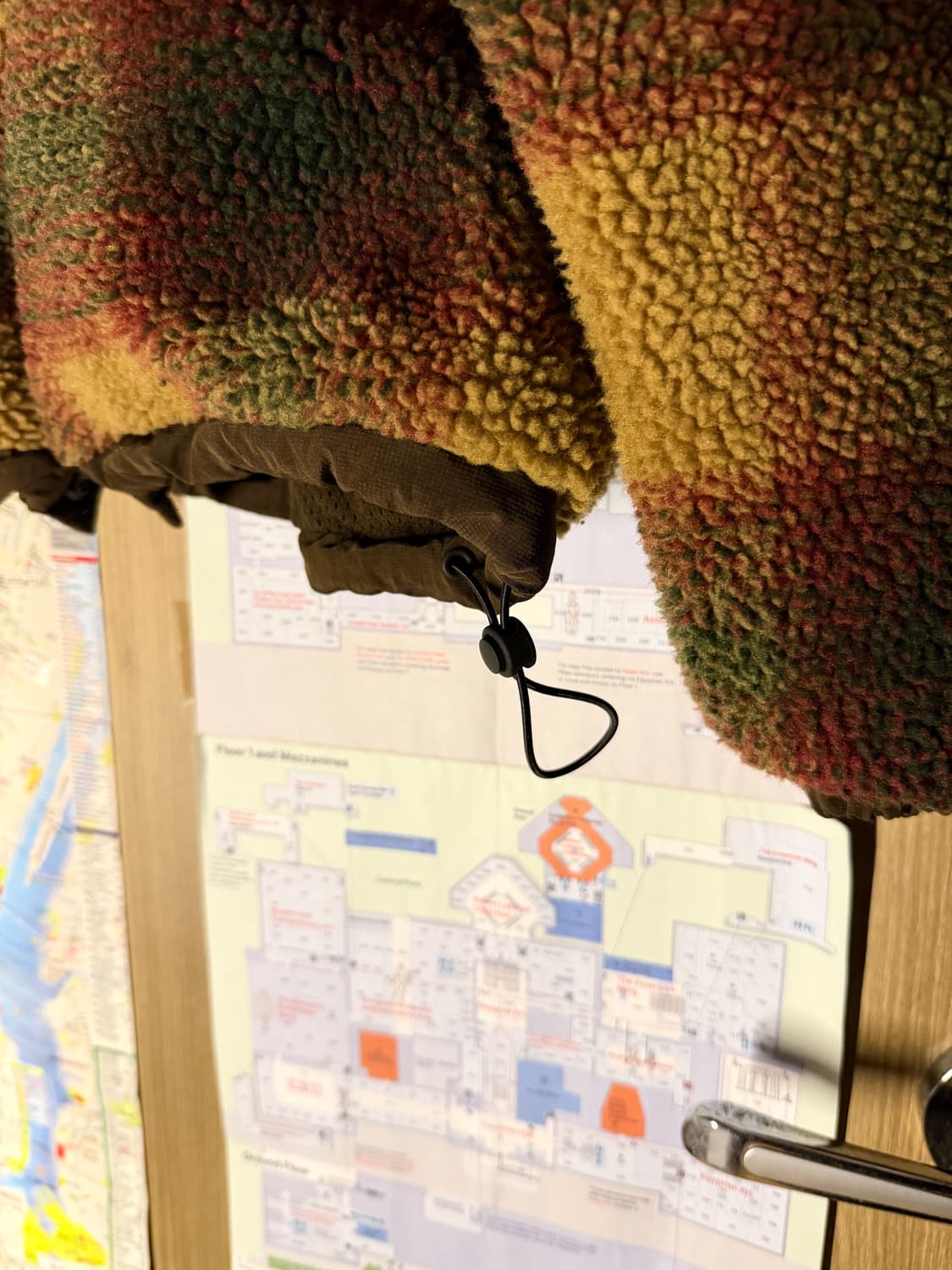 자라 체크 포우 셔링 자켓 브라운 S-M 상품이미지3