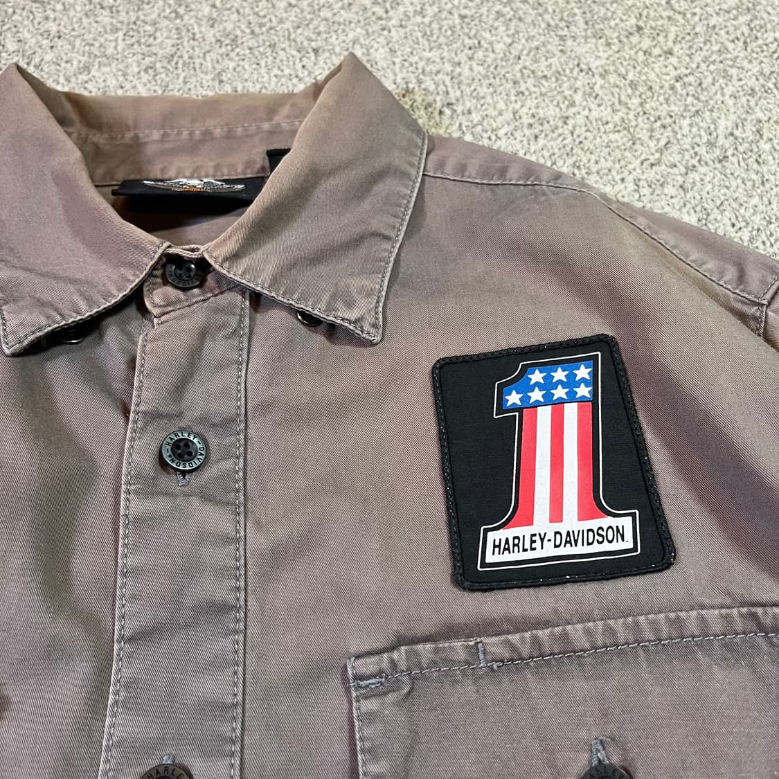 할리데이비슨 빅로고 코튼 셔츠 상품이미지3