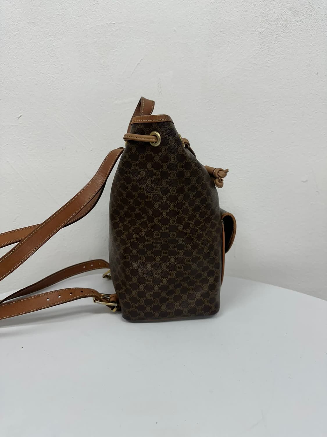 셀린느 빈티지 트리오페 마카담 버킷 백팩 [감정서ㅇ] 상품이미지3