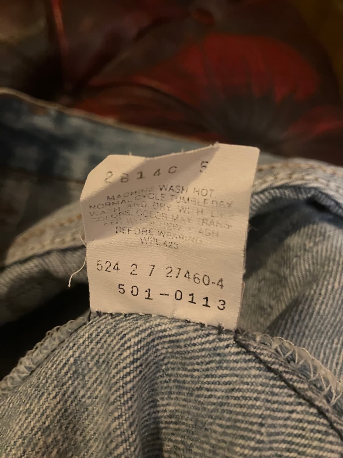 80s USA 빈티지 리바이스 501 데님 팬츠 상품이미지10