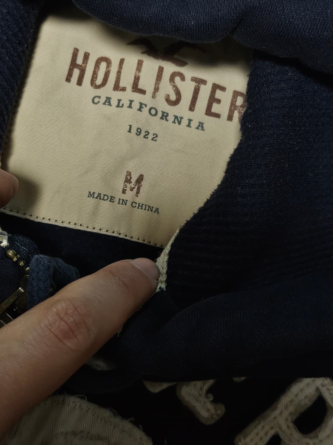 홀리스터 대장급 y2k 핀터깔 후드 집업 M 상품이미지3