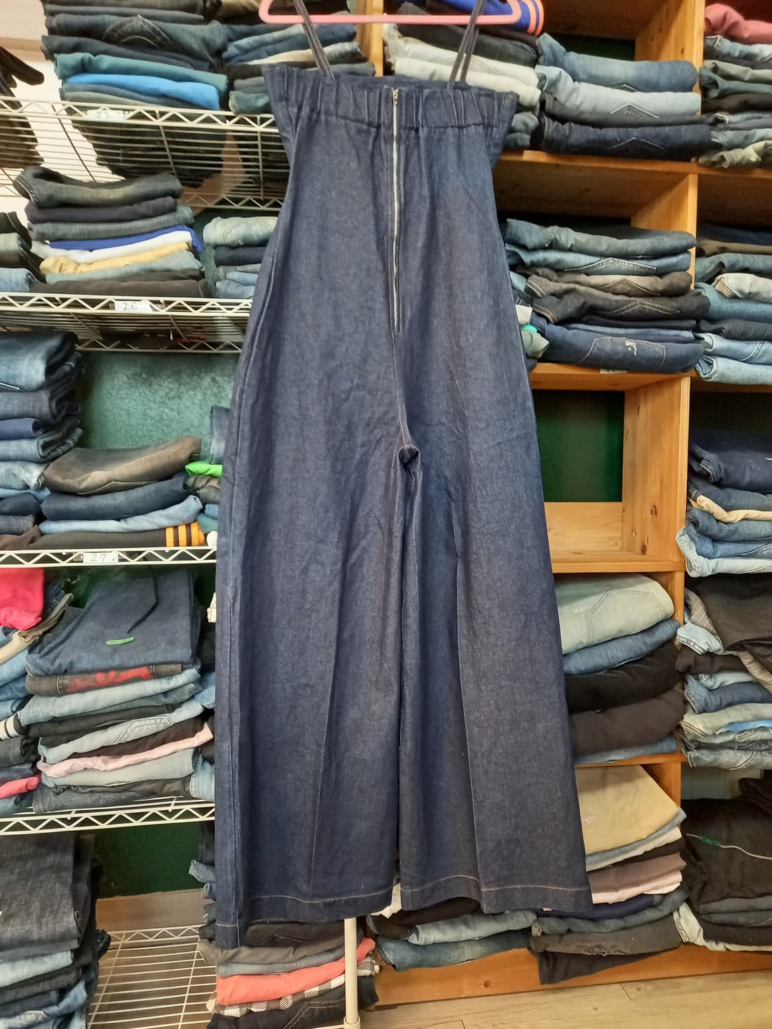 28(S) 새상품 TOPDRESSING 멜빵 플레어데님 28-899 상품이미지2