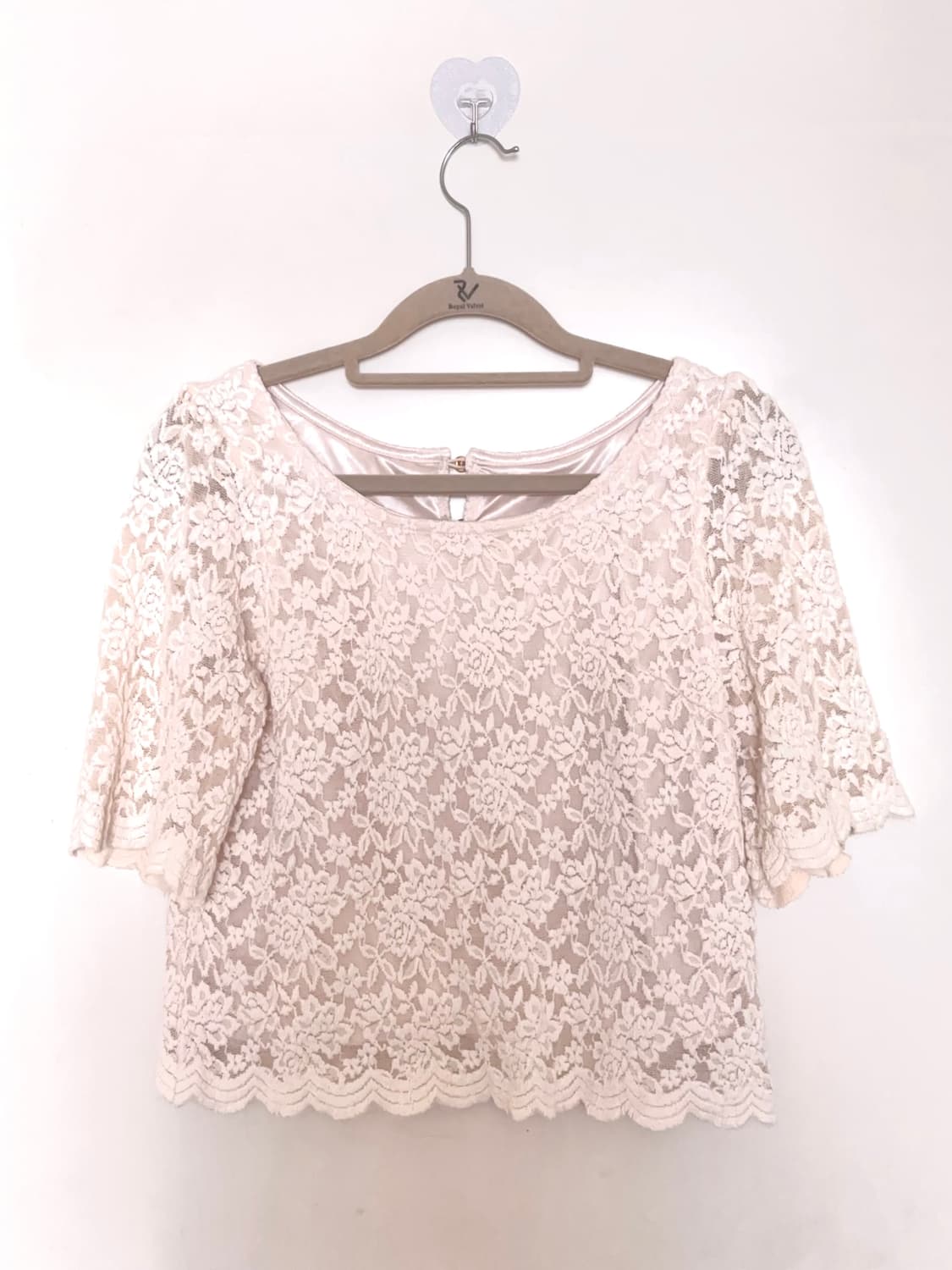 misch masch 밋슈맛슈 레이스 스나계 반팔 블라우스 상품이미지3