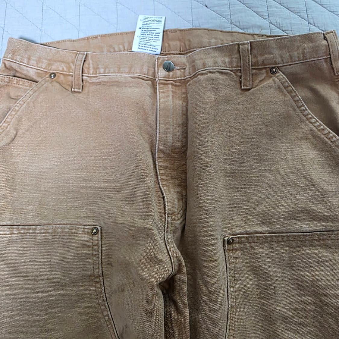 [38X34] 칼하트 더블니 B136 BRN 워크팬츠 굿 T-6 상품이미지4