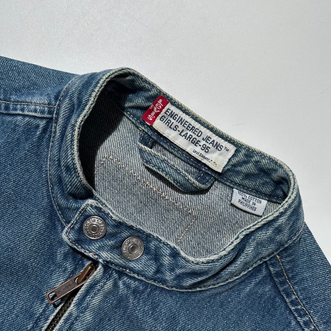 리바이스 Y2K 엔지니어드진 데님 바이커 자켓 상품이미지4