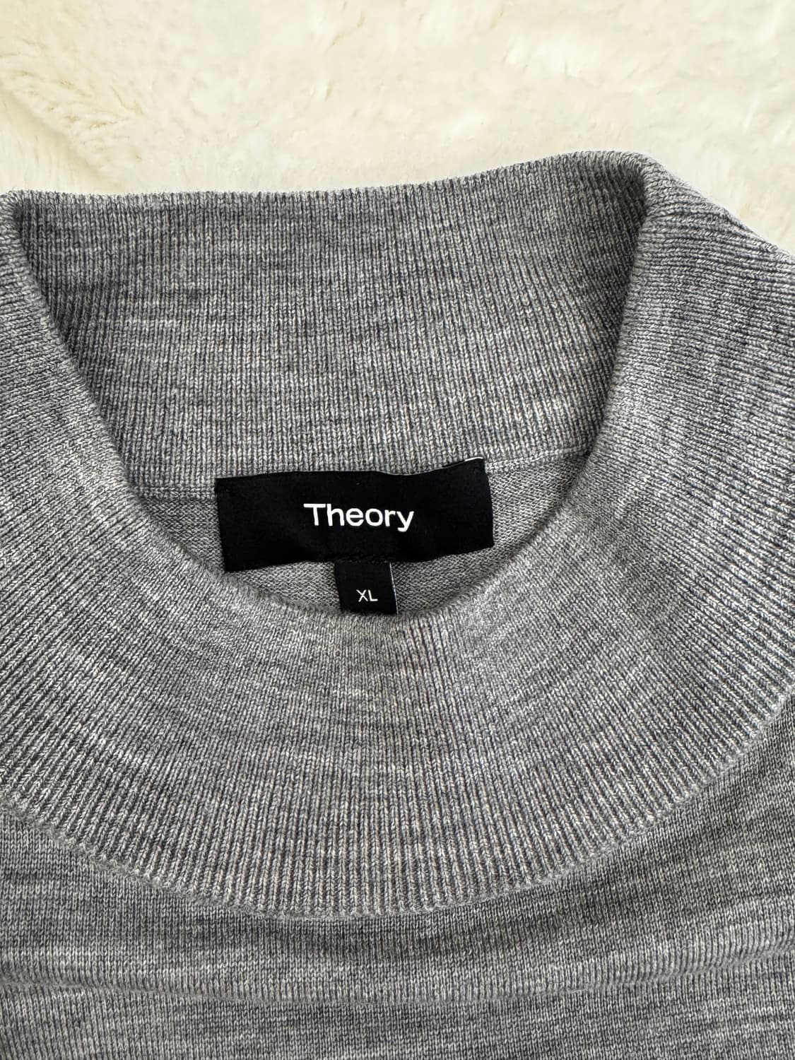 띠어리 리갈울 모크넥 니트 XL 상품이미지5