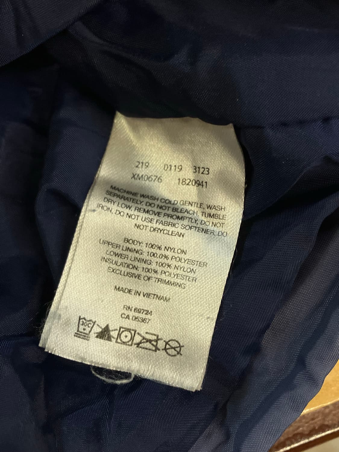 컬럼비아 기모 바람막이 네이비 M  #csz2709 상품이미지5