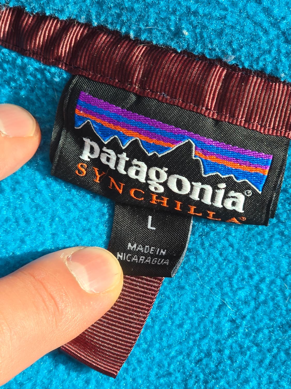파타고니아 신칠라 스냅티 터콰이즈 / 네이비 L 라이트웨이트 상품이미지3