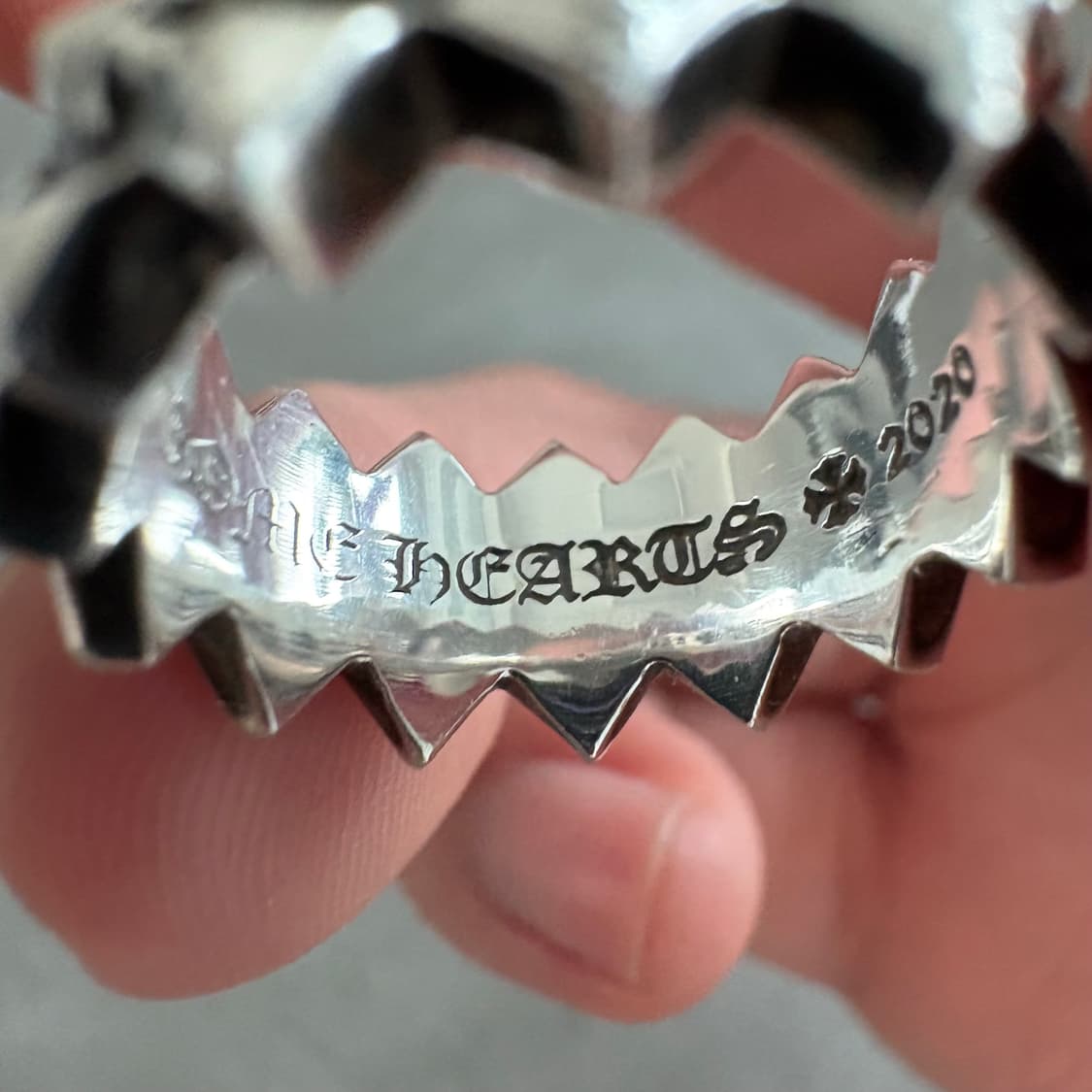 크롬하츠 더블 피라미드 밴드링 us5.5 상품이미지4