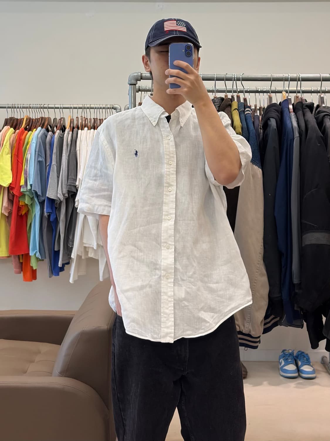 폴로 랄프로렌 린넨 반팔셔츠 상품이미지7