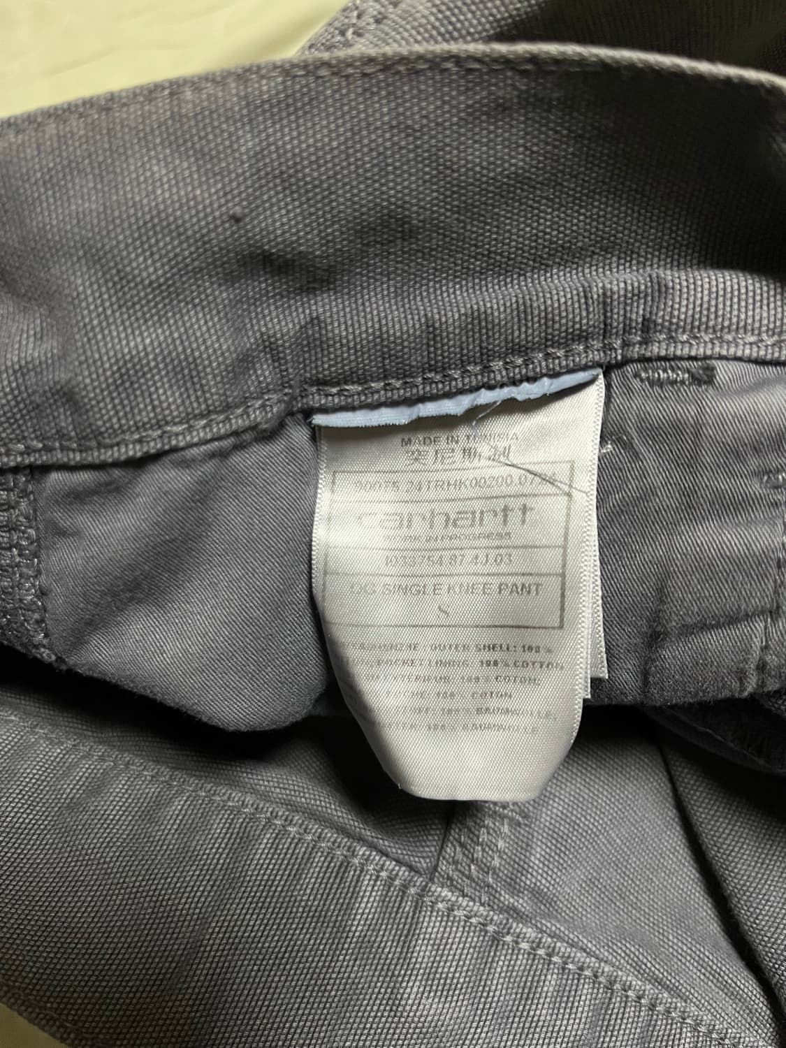 (S) 칼하트윕 og 싱글니팬츠 허버드 그래파이트 상품이미지3