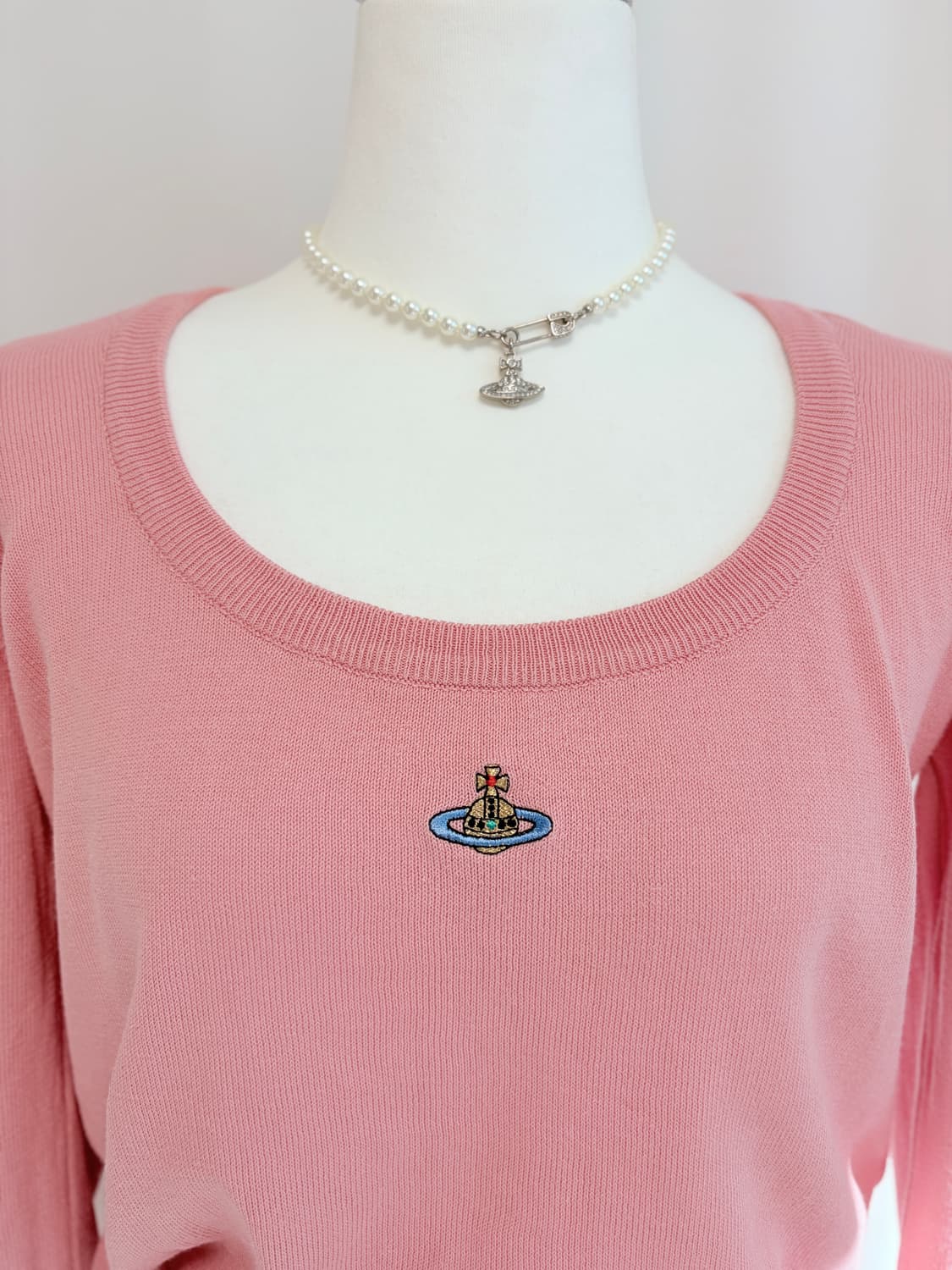 비비안웨스트우드 임포트 유넥 핑크 니트 상품이미지7