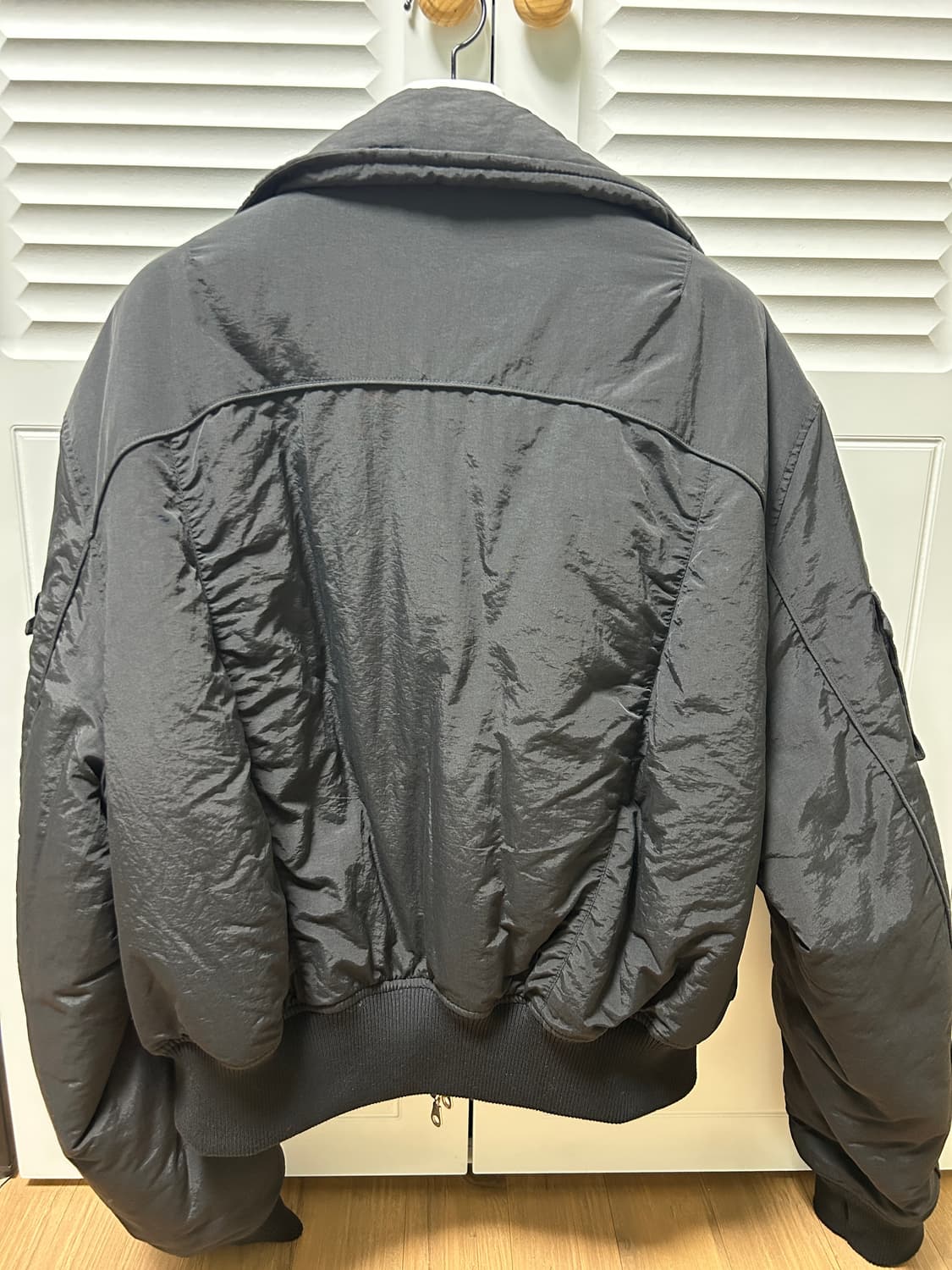 아이돈워너셀 솔리드 하이넥 ma-1 상품이미지3