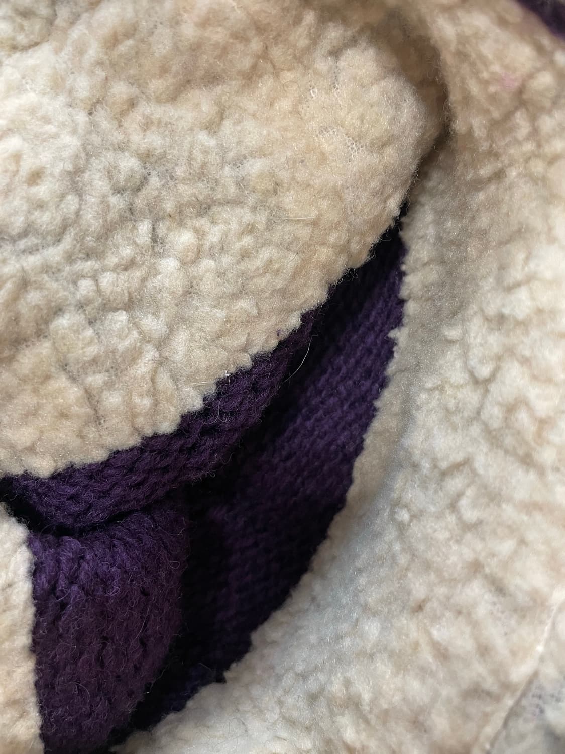 국내 유일 Made 네팔 빈티지 패턴 울 니트 귀달이 이어플랩 비니 모자 상품이미지3