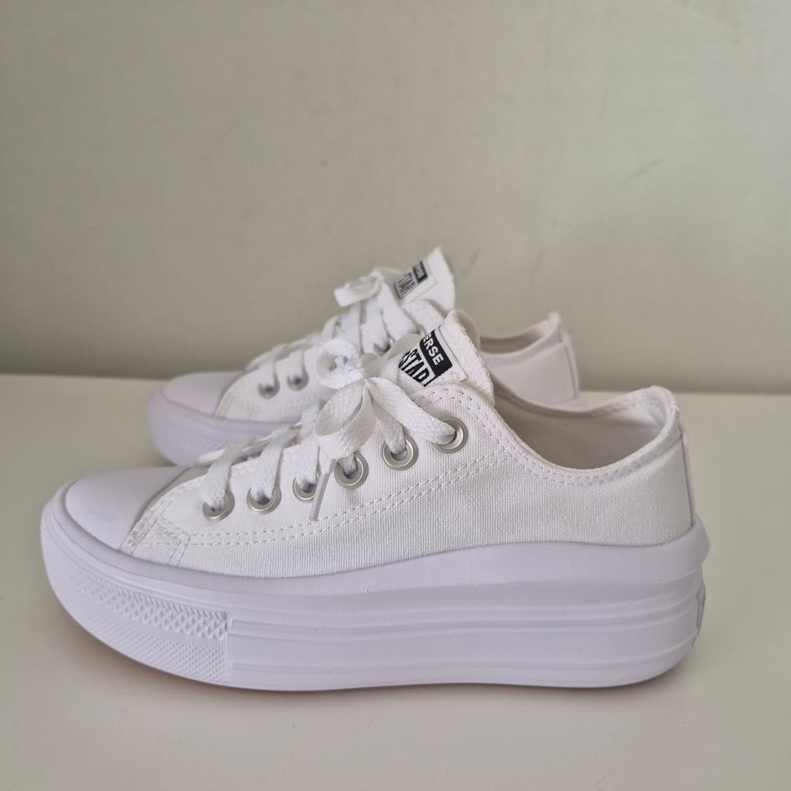 컨버스 올스타 플랫폼 흰색 운동화 220 상품이미지2