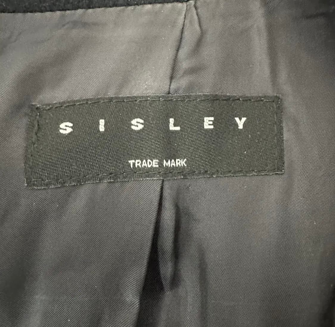 시슬리 블랙 더블 버튼 코트 42 상품이미지3