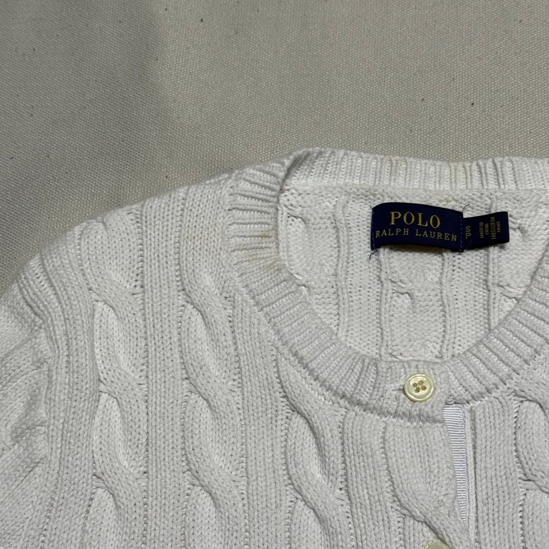 S 폴로랄프로렌 여성용 케이블 니트 가디건 상품이미지6