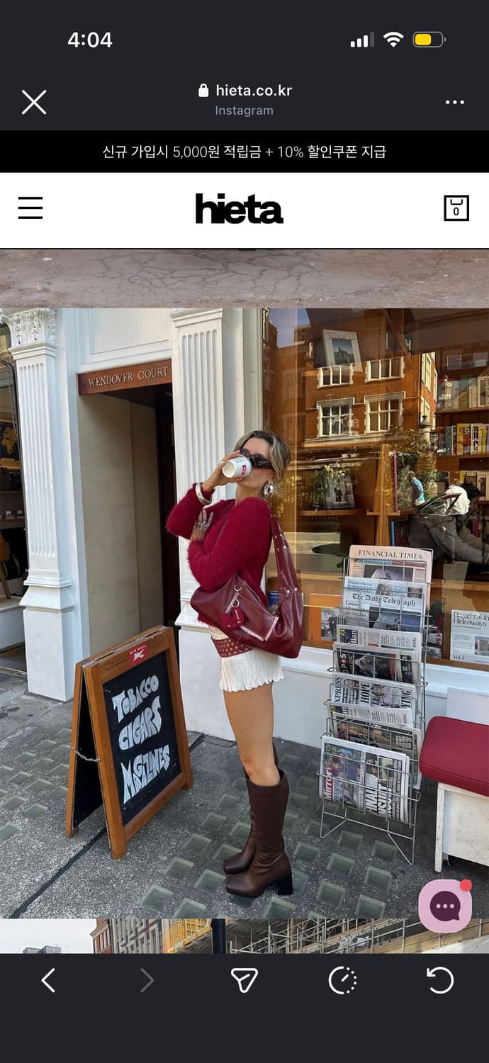 히에타 tina bag 체리 상품이미지8