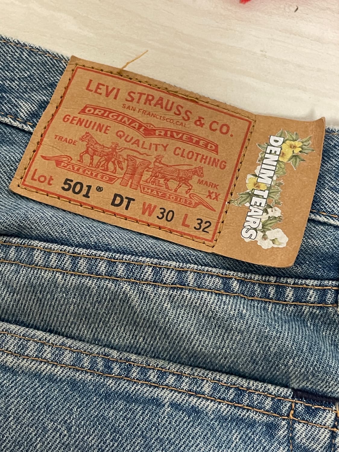 Denim tears X Levi’s jeans 상품이미지4