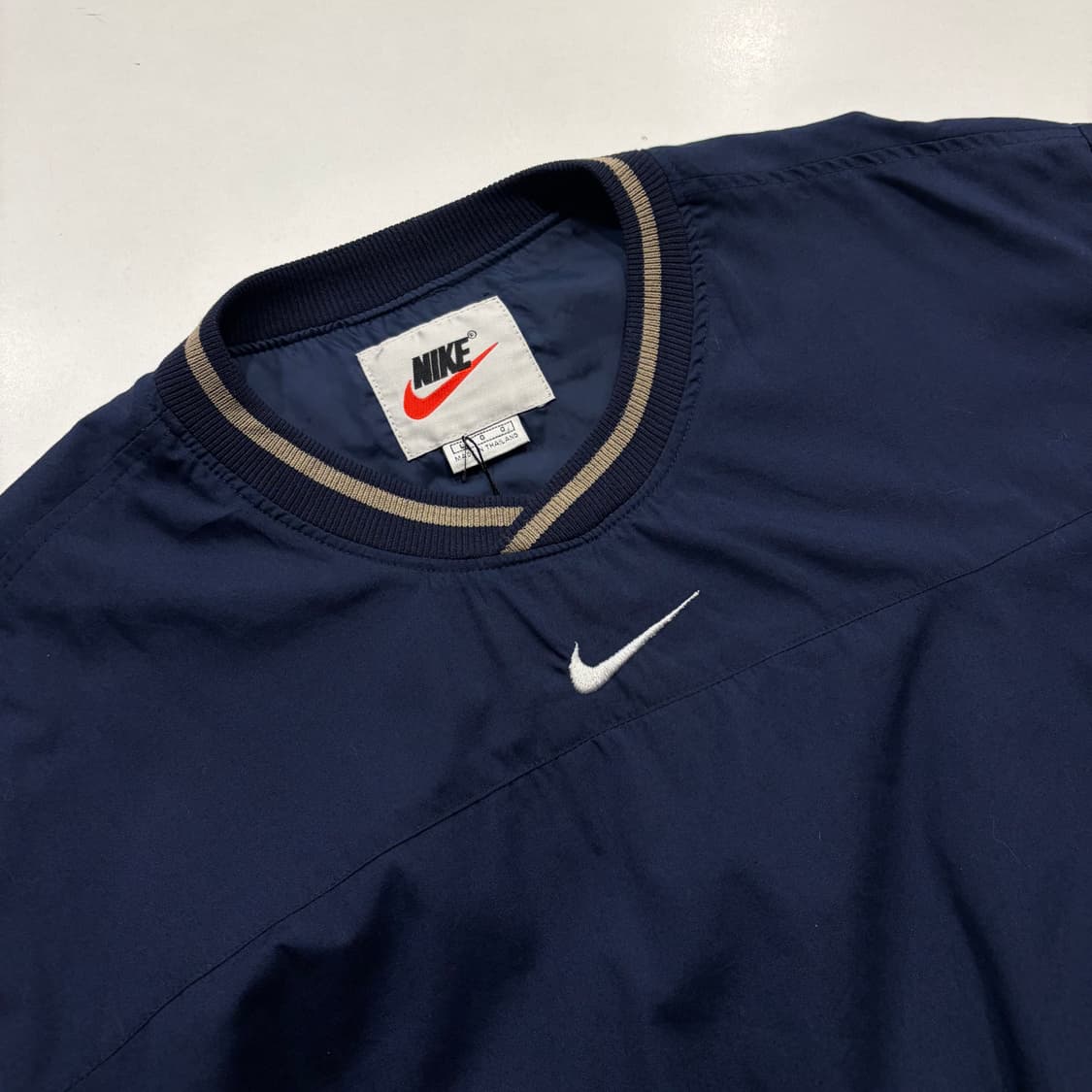 [L] 나이키 웜업 맨투맨 빈티지 네이비 바람막이 D825 상품이미지3
