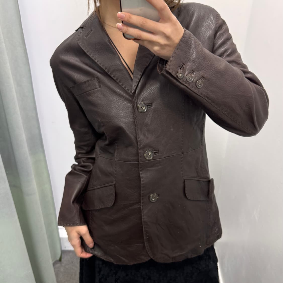 모토마치 제라르 브라운 양가죽 자켓 상품이미지2