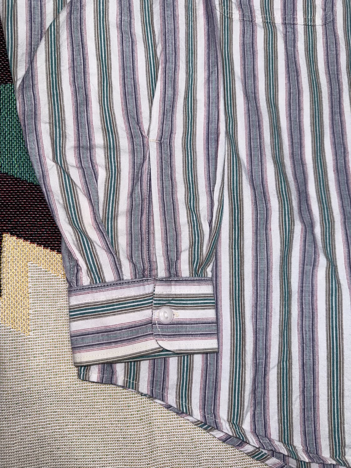 슈가케인 인디고 스트라이프 워크셔츠 L 상품이미지7