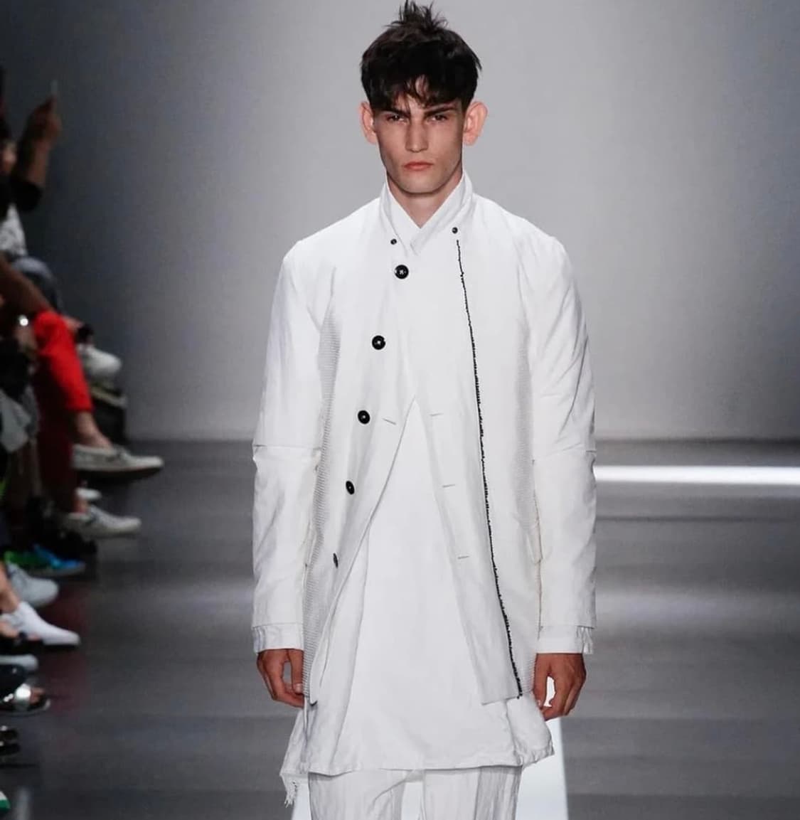 Ann Demeulemeester 앤 드뮐미스터 텍스처 블록 자켓 상품이미지1