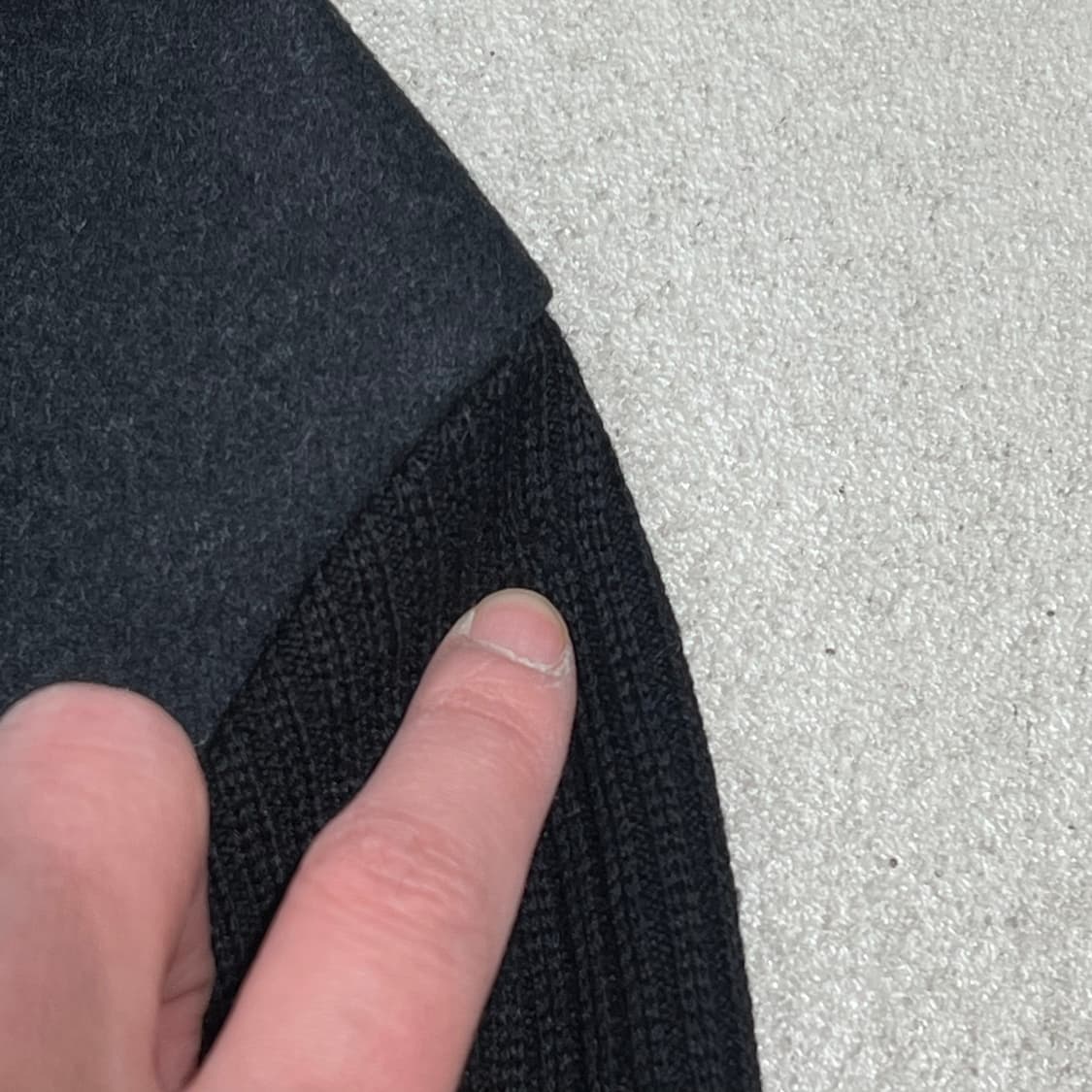 솔리드옴므 슬릿넥 배색니트 s10757 상품이미지5