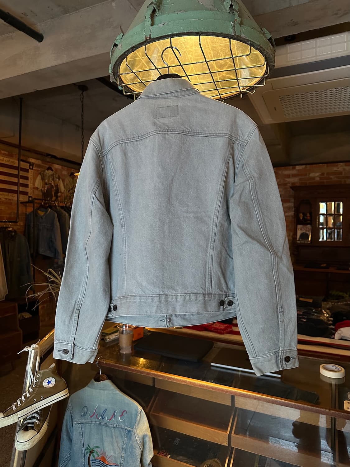 80s USA 빈티지 리바이스 3세대 그레이 데님 자켓 상품이미지5