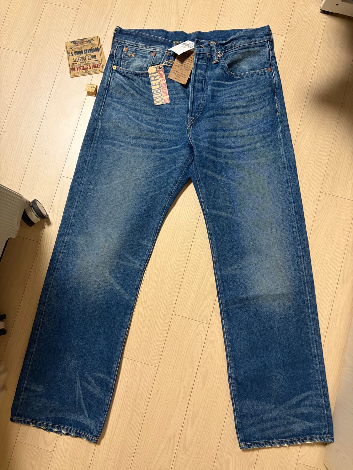 [새제품, 32x32] rrl 그랜드폴스 빈티지 5포켓 빈파포 상품이미지1