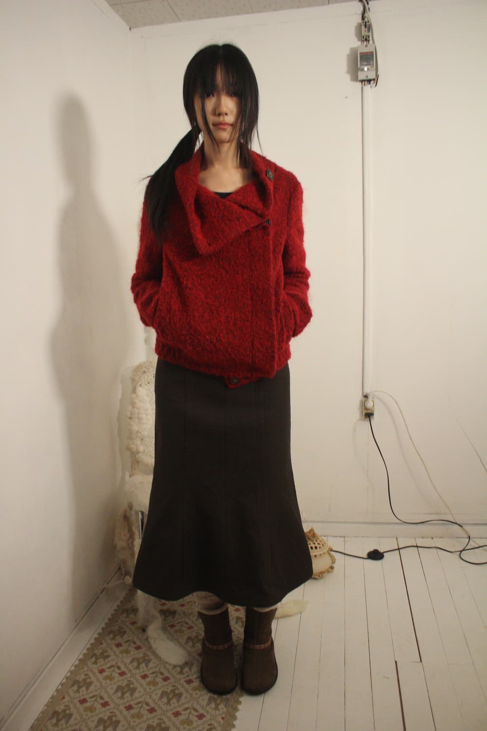 deadstock cotton flare skirt 상품이미지1