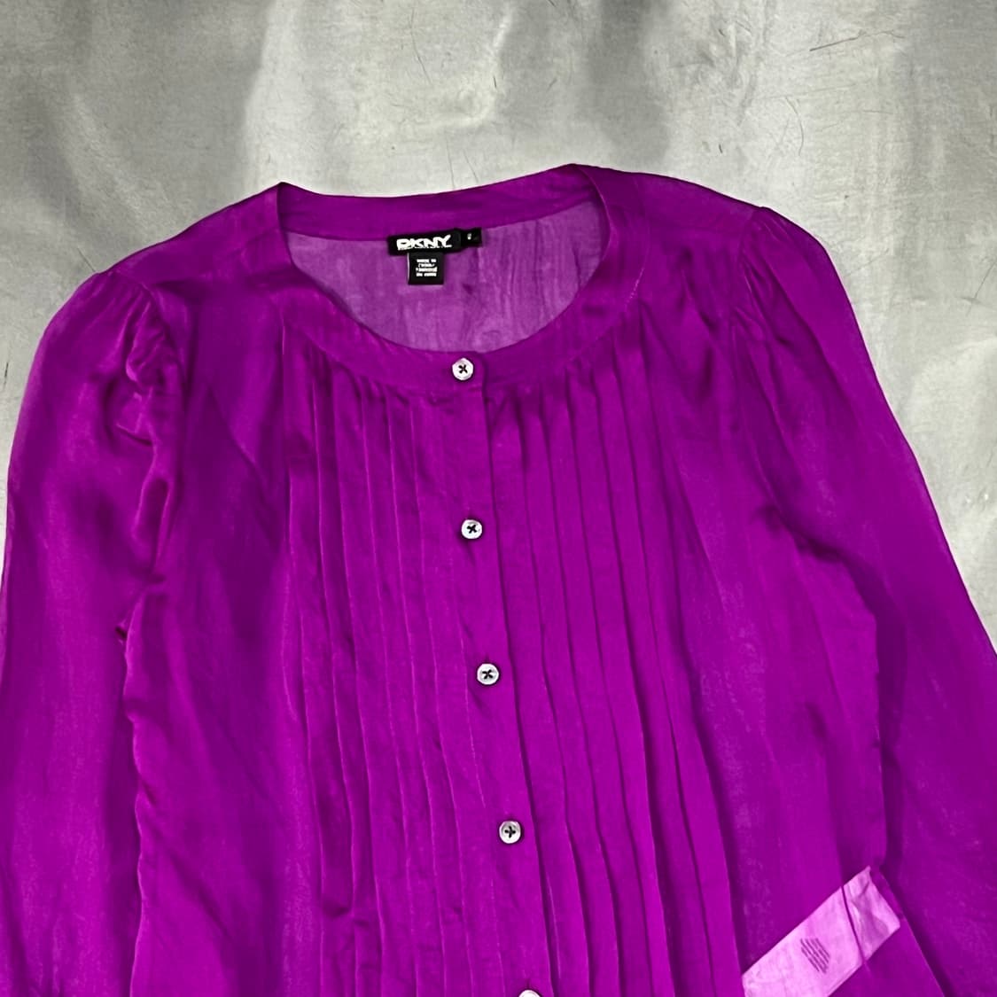  dkny 플리츠 실크 블라우스 y16000 상품이미지3