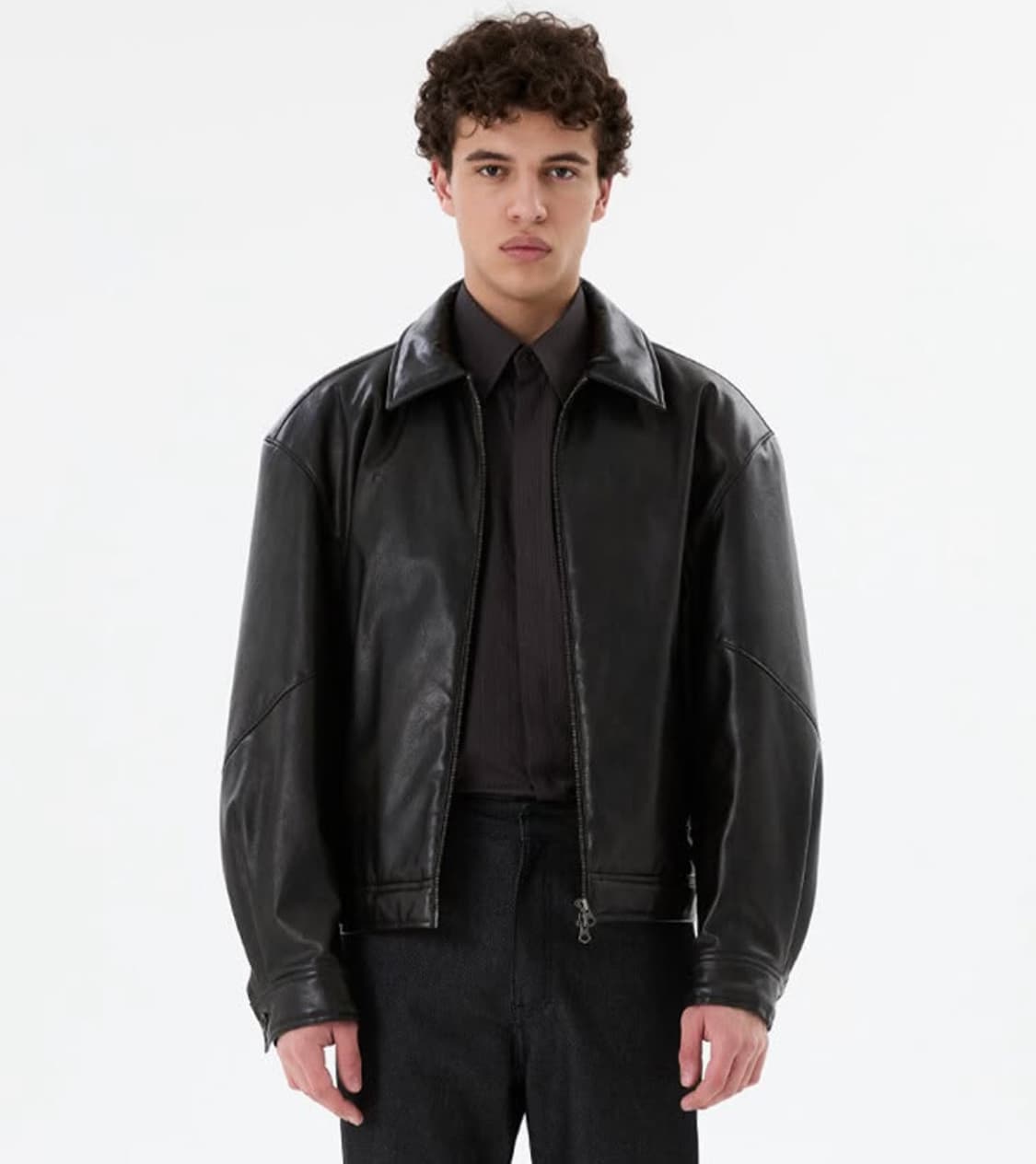 아모멘토 25fw synthetic leather blouson L사이즈 상품이미지1