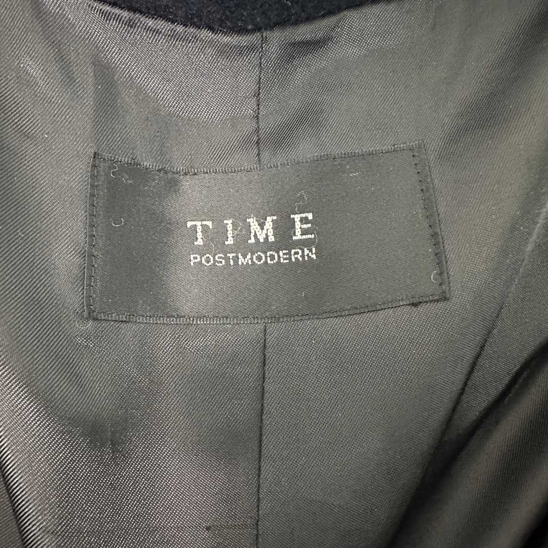 타임 벨트 하프 코트 블랙 상품이미지3