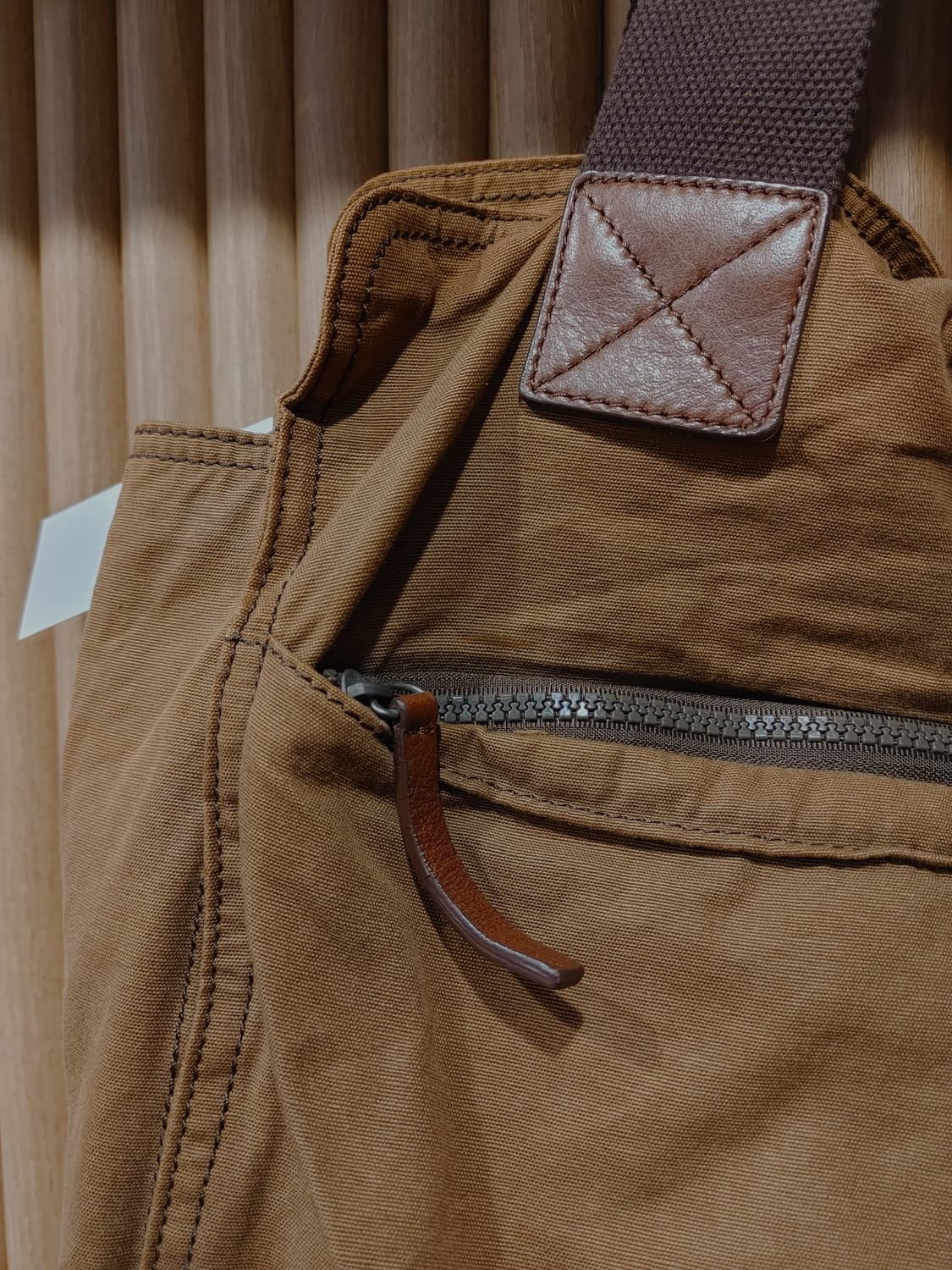 무배)  타미힐피거 코튼 레더 토트백 - OS 상품이미지8