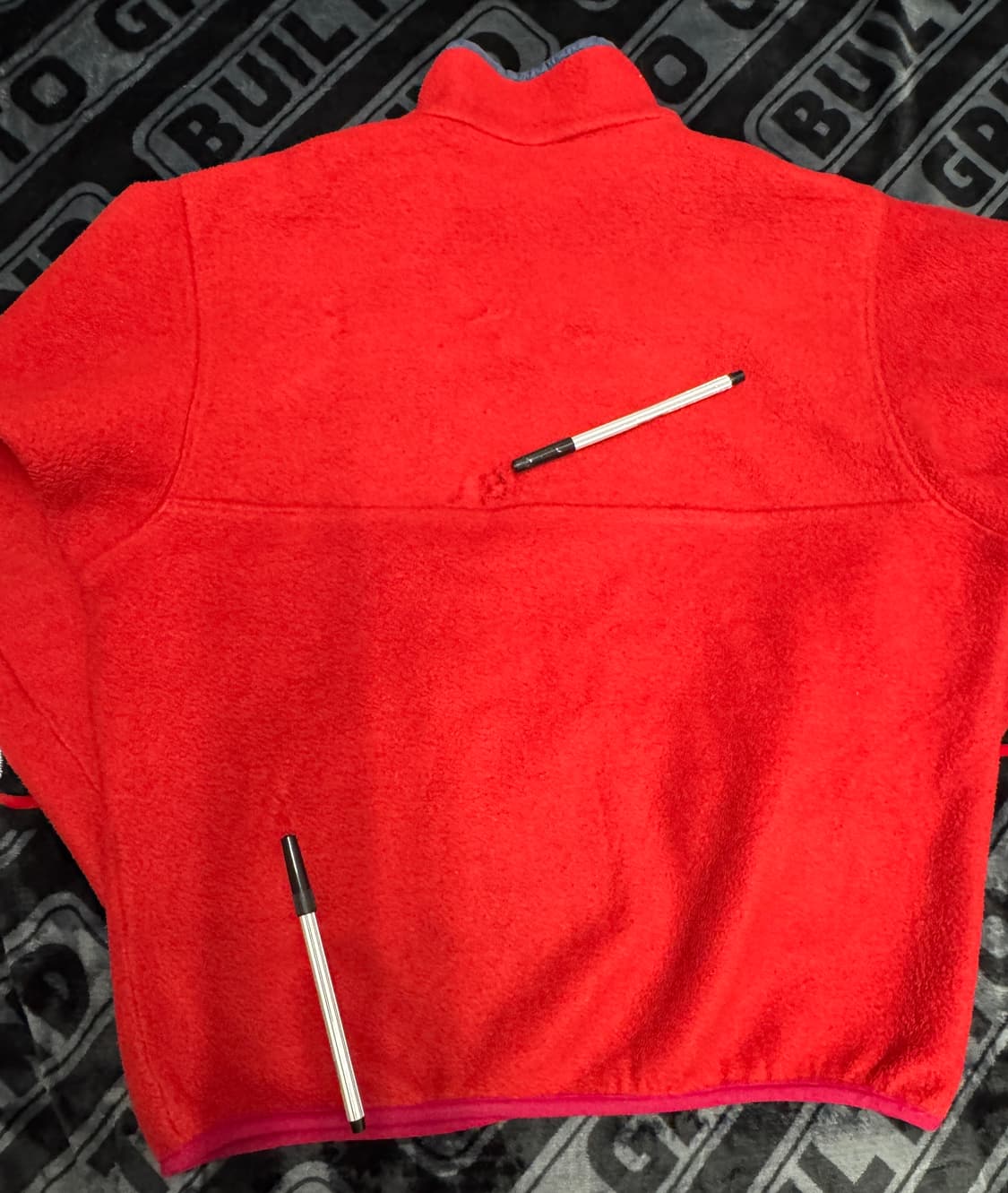 파타고니아 신칠라 스냅 티 풀 오버 레드 블랙 메이드 인 자메이카 상품이미지10