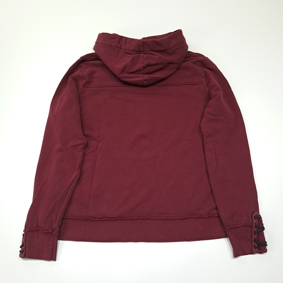 CL220 XL 할리데이비슨 코튼 레이스업 디스트레스드 버건디 후디 상품이미지7