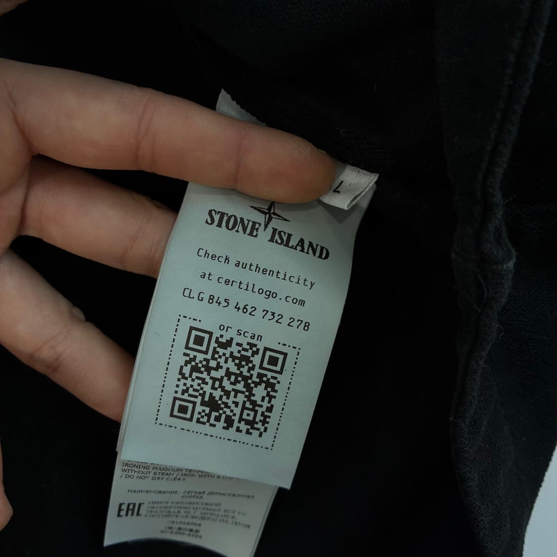 Stone island  스톤 아일랜드 와펜 블랙 투웨이 오버셔츠 자켓  상품이미지7