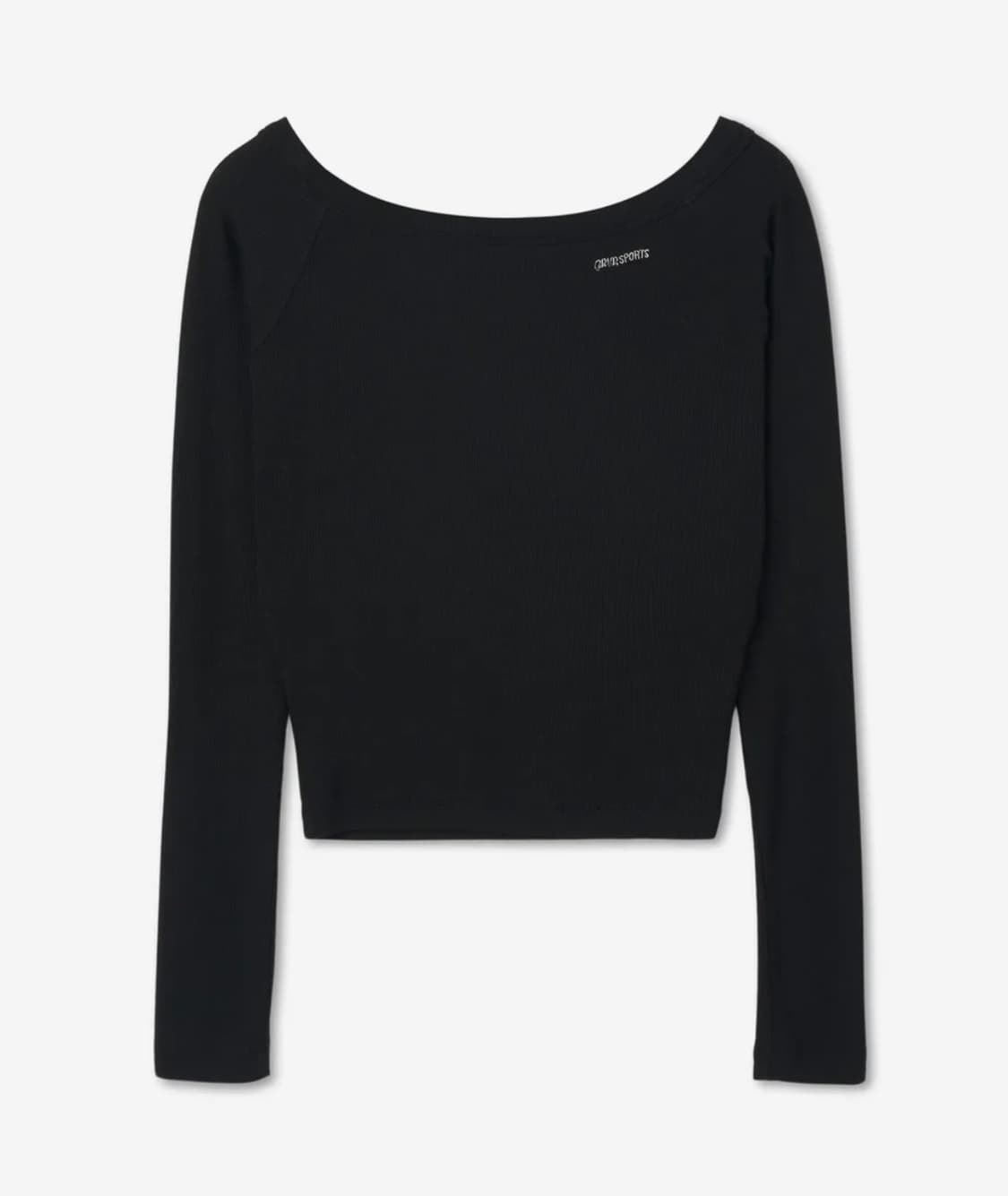 GRVR SPORTS_오프숄더 탑_BLACK 상품이미지2