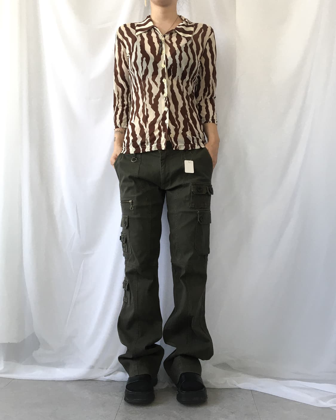 Morgan zebra pattern shirt 상품이미지4