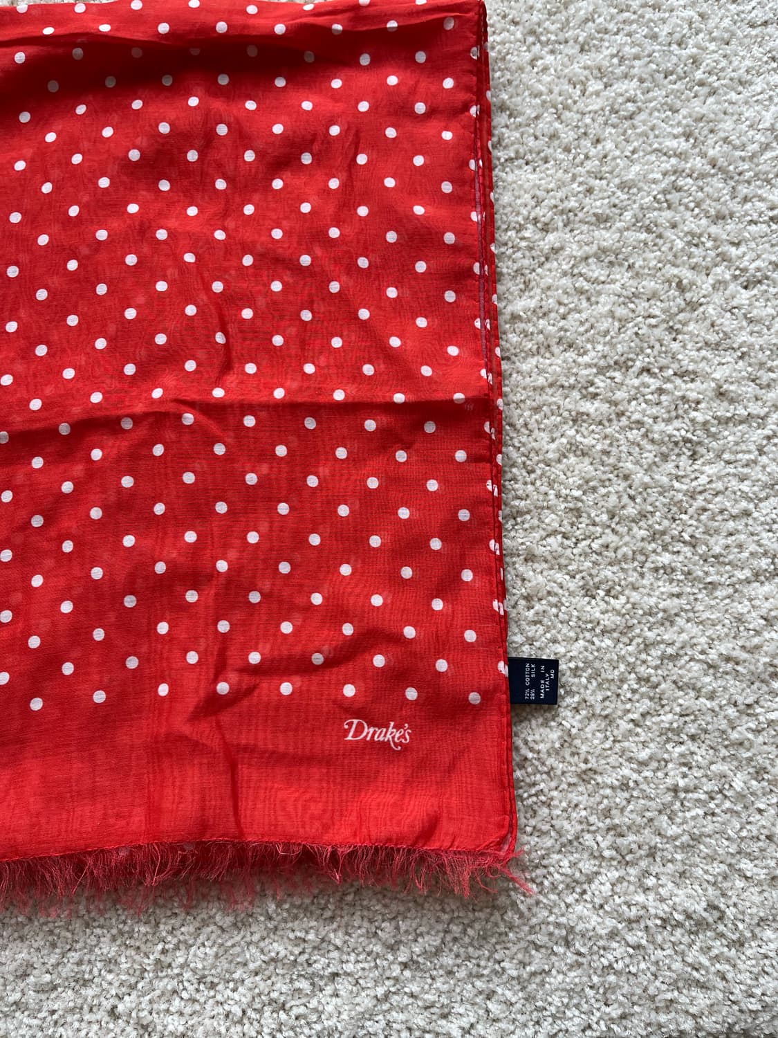 드레익스 도트 실크 블랜드 스카프 상품이미지3